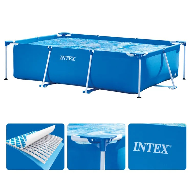Intex 28270 High Quality PVC Rectangular Outdoor 2.2m Swimming Pool Manufactured by INTEX