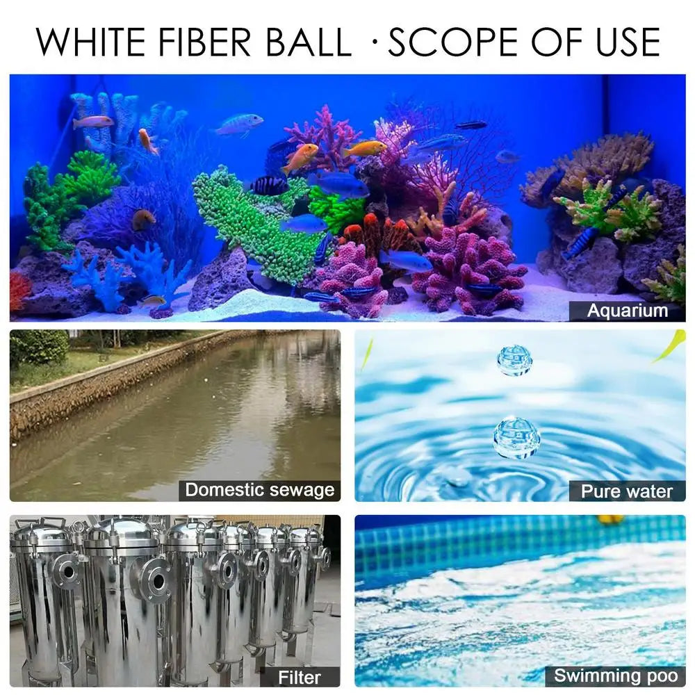 1 Pack 200-1300g Pool Filter Balls Cleaning Balls Durable Filter for Swimming Pool Hot Tub Cleaning Equipment