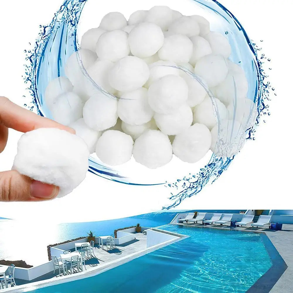 1 Pack 200-1300g Pool Filter Balls Cleaning Balls Durable Filter for Swimming Pool Hot Tub Cleaning Equipment