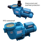 New Plastic AQUA Swimming Pool Pump Stock 1HP 2HP 3HP Water Pump With Filter Basket