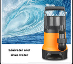 7500L/H Utility Thermoplastic Electric Portable Transfer Pool Pond Draining Sump Pump 550/750W Submersible Water Pump