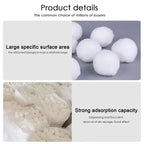 1 Pack 200-1300g Pool Filter Balls Cleaning Balls Durable Filter for Swimming Pool Hot Tub Cleaning Equipment