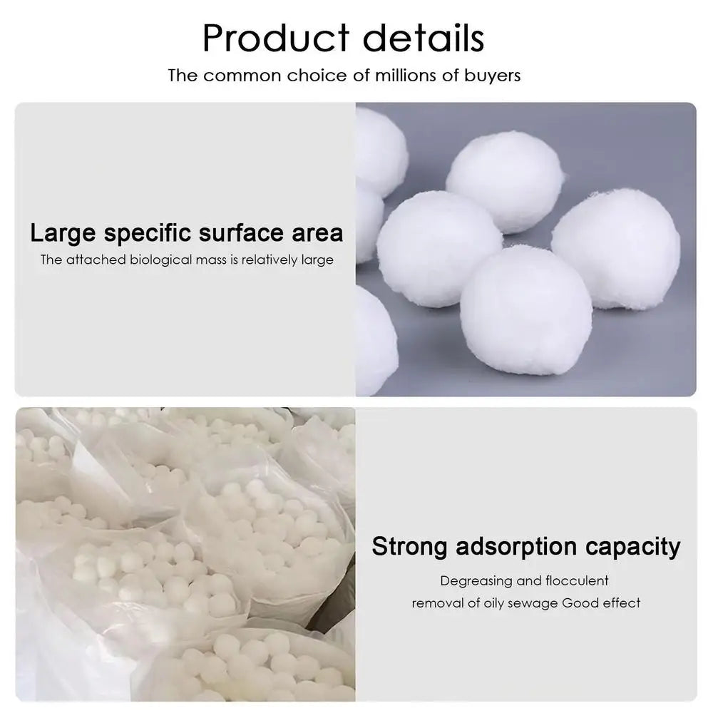 1 Pack 200-1300g Pool Filter Balls Cleaning Balls Durable Filter for Swimming Pool Hot Tub Cleaning Equipment