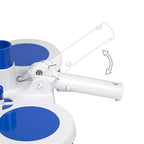 Swimming Pool Suction Head with Brush - Underwater Vacuum Cleaner Tool for Pool Bottom & Wall Cleaning