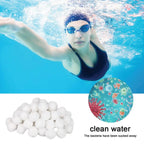 1 Pack 200-1300g Pool Filter Balls Cleaning Balls Durable Filter for Swimming Pool Hot Tub Cleaning Equipment
