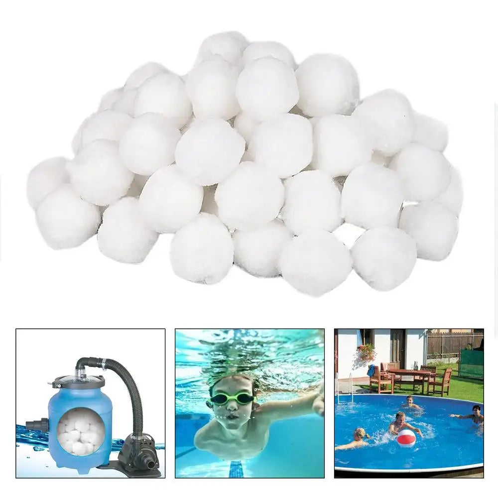 1 Pack 200-1300g Pool Filter Balls Cleaning Balls Durable Filter for Swimming Pool Hot Tub Cleaning Equipment