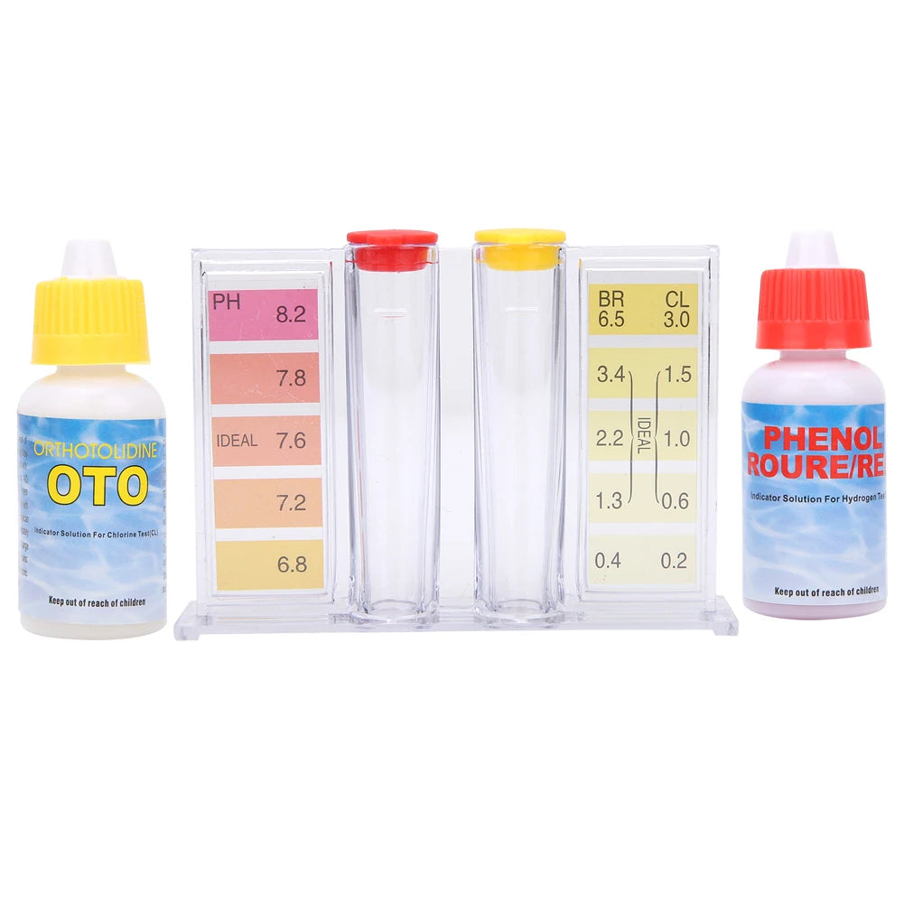 PH Chlorine Water Quality Test Kit Swimming Pool Tester Water Testing Box