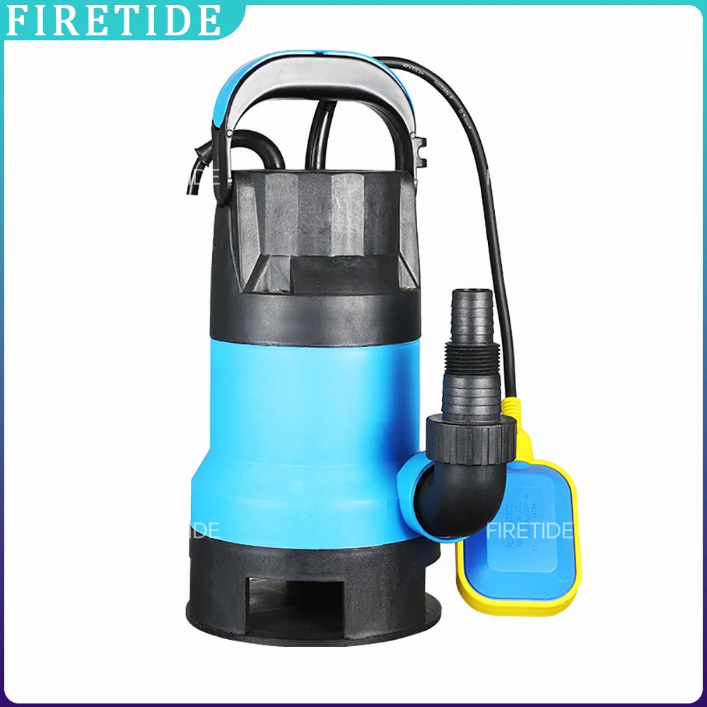 7500L/H Utility Thermoplastic Electric Portable Transfer Pool Pond Draining Sump Pump 550/750W Submersible Water Pump