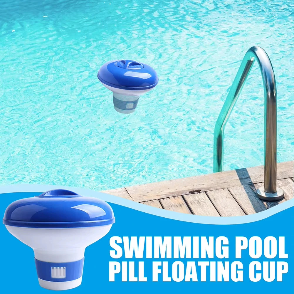 Pool Automatic Chlorine Tablet Dispenser Swimming Pool Cleaning Pill Disinfecting Box Floating Chlorine Dispenser Clean Tool