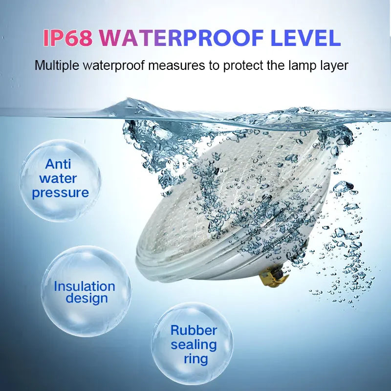 Pool headlights 18W 36W 54W par56 led 12Vac RGB focos led para piscinas warm white cold white