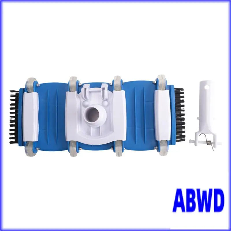 WD-Pool Cleaning Accessory Set- Vacuum Head Featuring Side Brushes, Wheels, Swivel Handle And Hose Connection