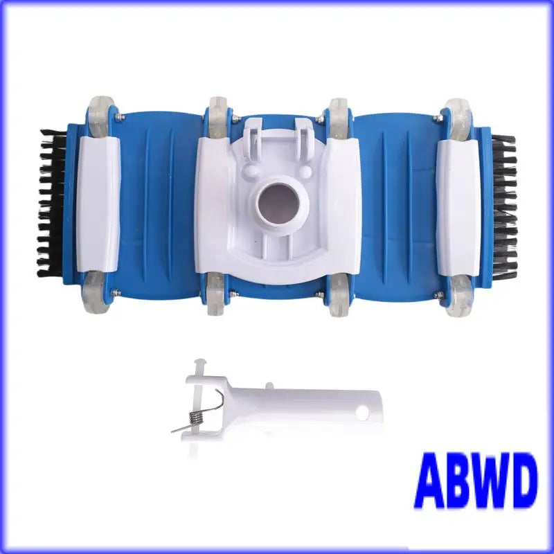 WD-Pool Cleaning Accessory Set- Vacuum Head Featuring Side Brushes, Wheels, Swivel Handle And Hose Connection