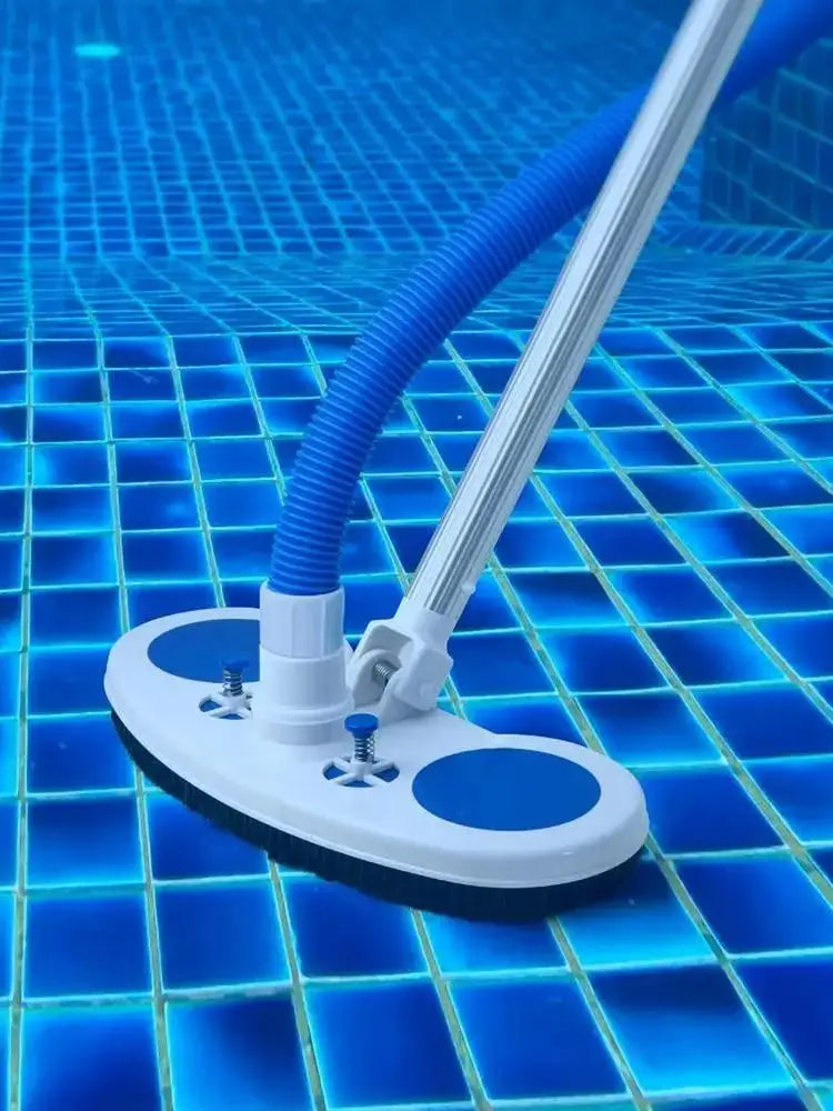 Swimming Pool Suction Head with Brush - Underwater Vacuum Cleaner Tool for Pool Bottom & Wall Cleaning