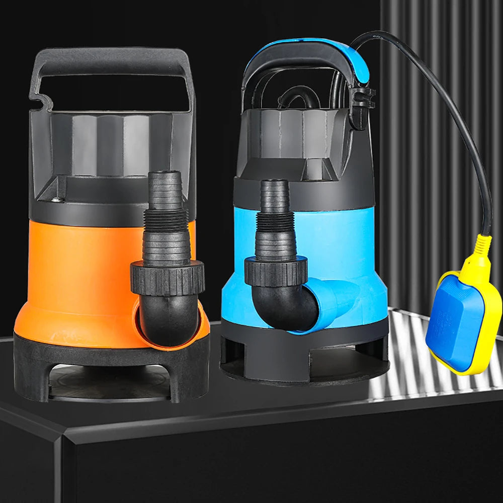 7500L/H Utility Thermoplastic Electric Portable Transfer Pool Pond Draining Sump Pump 550/750W Submersible Water Pump