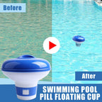 Pool Automatic Chlorine Tablet Dispenser Swimming Pool Cleaning Pill Disinfecting Box Floating Chlorine Dispenser Clean Tool