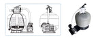 Combined Pool Filters Pumps High Efficiency Water Filtration System For Clear And Healthy Swimming Water