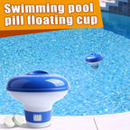 Pool Automatic Chlorine Tablet Dispenser Swimming Pool Cleaning Pill Disinfecting Box Floating Chlorine Dispenser Clean Tool