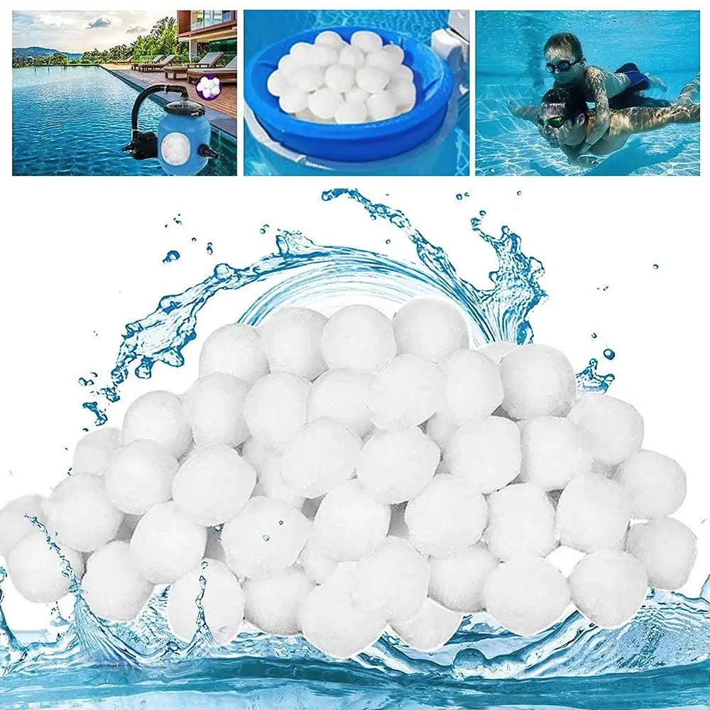 1 Pack 200-1300g Pool Filter Balls Cleaning Balls Durable Filter for Swimming Pool Hot Tub Cleaning Equipment