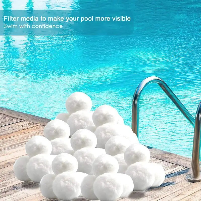 1 Pack 200-1300g Pool Filter Balls Cleaning Balls Durable Filter for Swimming Pool Hot Tub Cleaning Equipment