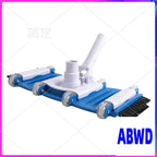 WD-Pool Cleaning Accessory Set- Vacuum Head Featuring Side Brushes, Wheels, Swivel Handle And Hose Connection