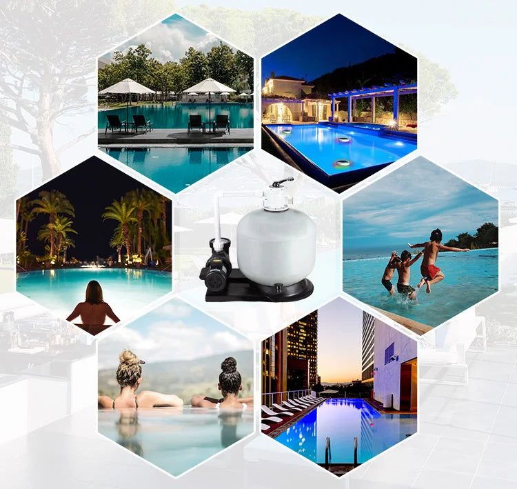 Combined Pool Filters Pumps High Efficiency Water Filtration System For Clear And Healthy Swimming Water