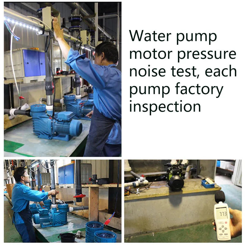 New Plastic AQUA Swimming Pool Pump Stock 1HP 2HP 3HP Water Pump With Filter Basket