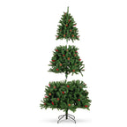 LED artificial tree in several types, warm white-320 LEDs, 210 cm